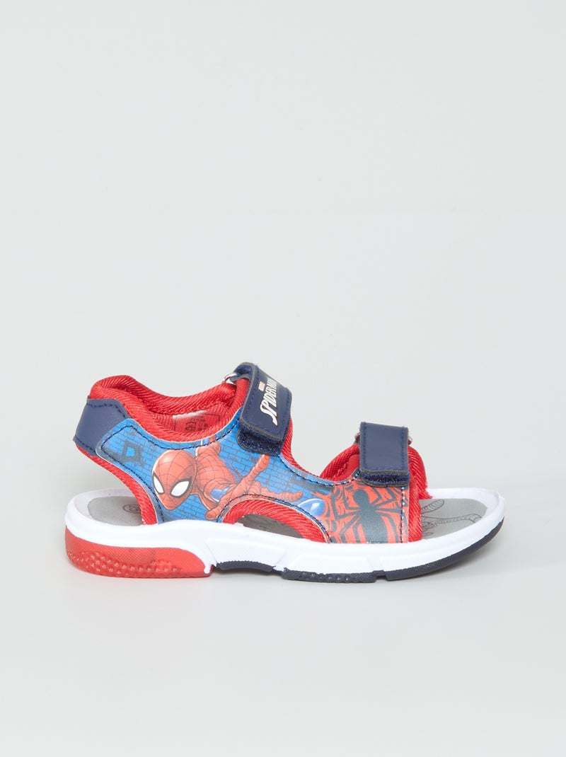 Sandales lumineuses 'Spider-Man' Bleu - Kiabi