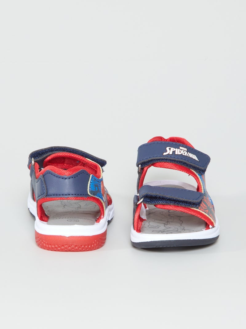 Sandales lumineuses 'Spider-Man' Bleu - Kiabi