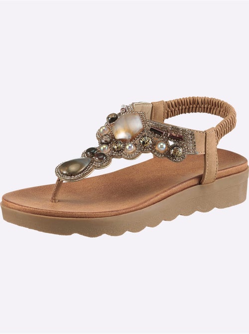 Sandales matière synthétique - taille standard - helline - Kiabi