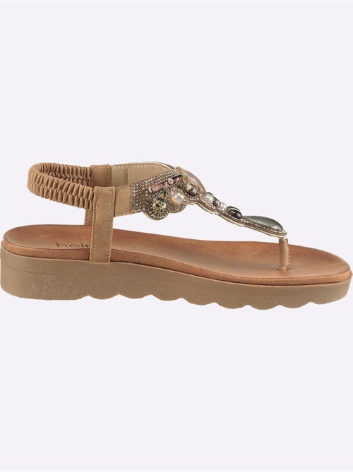 Sandales matière synthétique - taille standard - helline - Kiabi