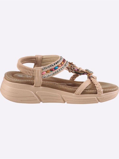 Sandales Matière Synthétique - Taille Standard - helline - Kiabi
