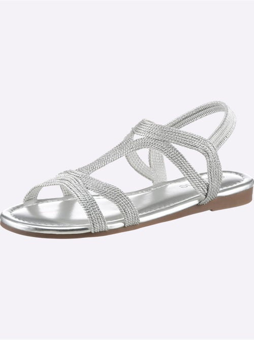 Sandales Matière Textile Agréable à Porter - Taille Standard - helline - Kiabi