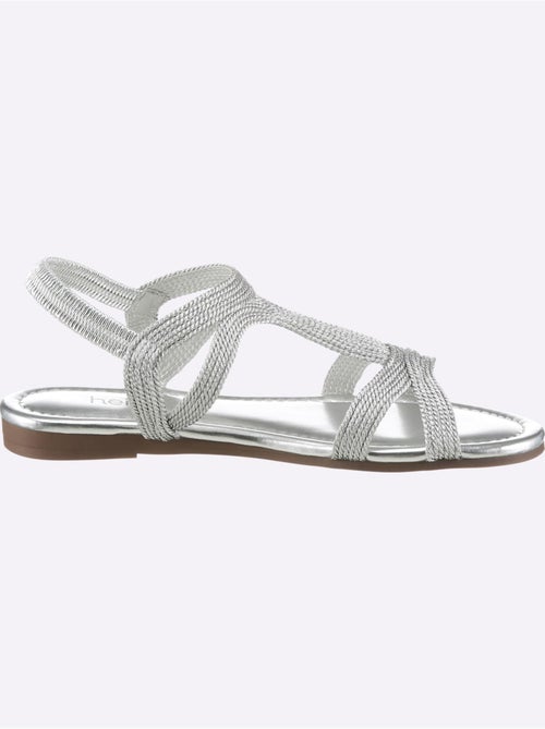 Sandales Matière Textile Agréable à Porter - Taille Standard - helline - Kiabi