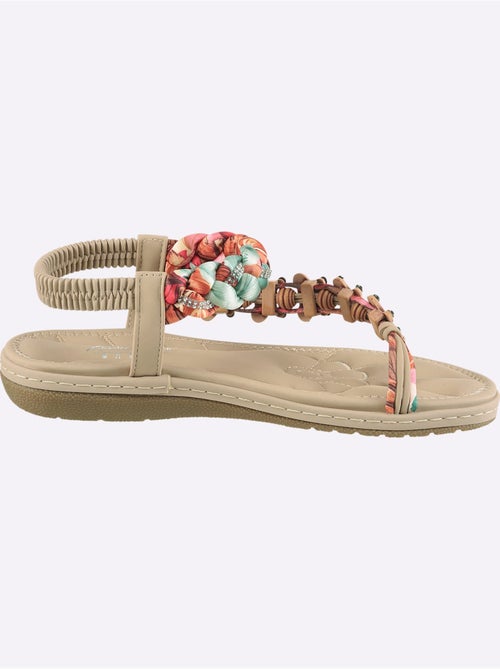 Sandales Matière Textile Agréable à Porter - Taille Standard - helline - Kiabi