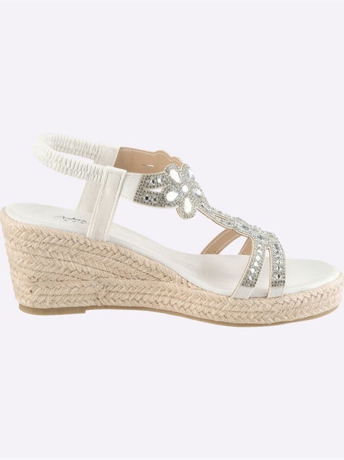 Sandales Matière Textile Agréable à Porter - Taille Standard - helline - Kiabi