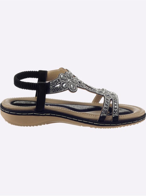 Sandales Matière Textile Agréable à Porter - Taille Standard - helline - Kiabi