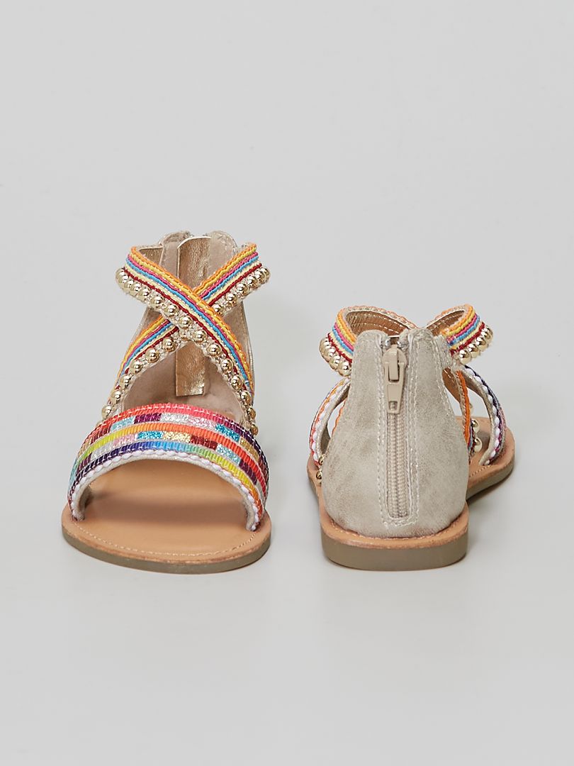 sandale multicolore femme