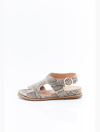 Sandales motif animalier - damart