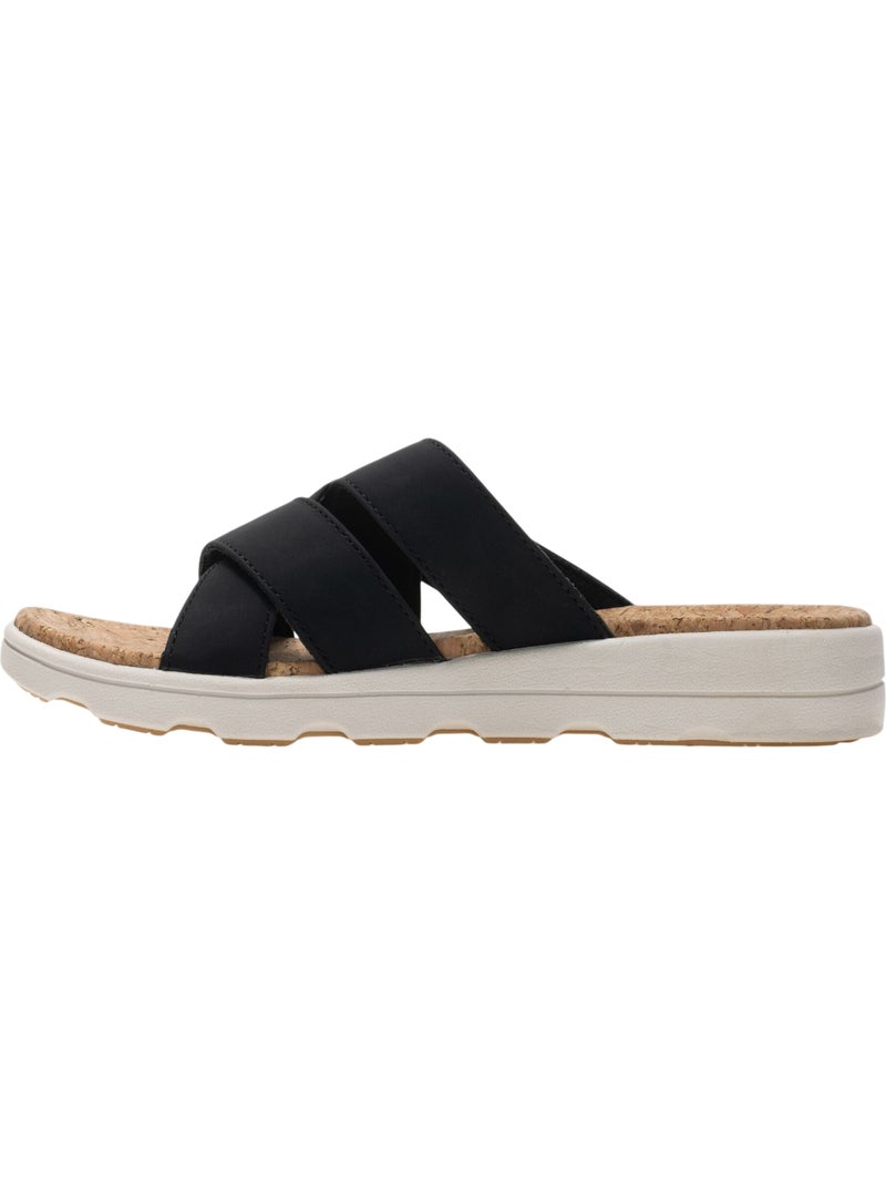 Sandales motif/style imprimé léopard et uni cassie - regatta Noir - Kiabi