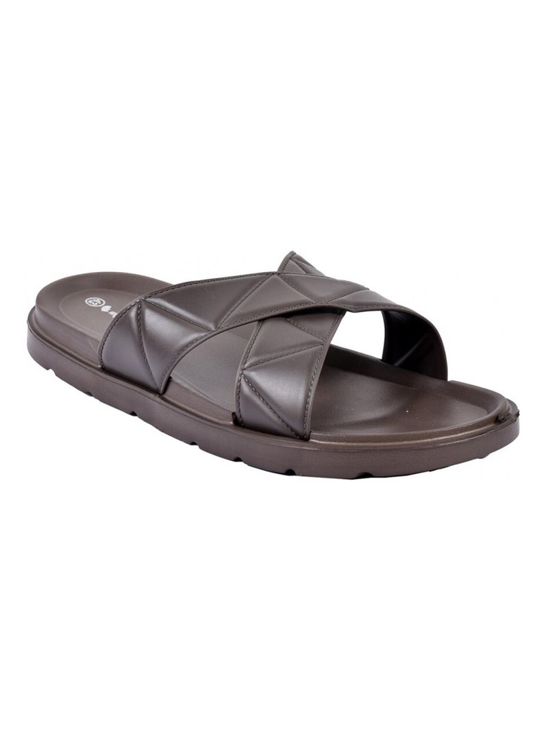Sandales Mules CROISEE Marron - Kiabi