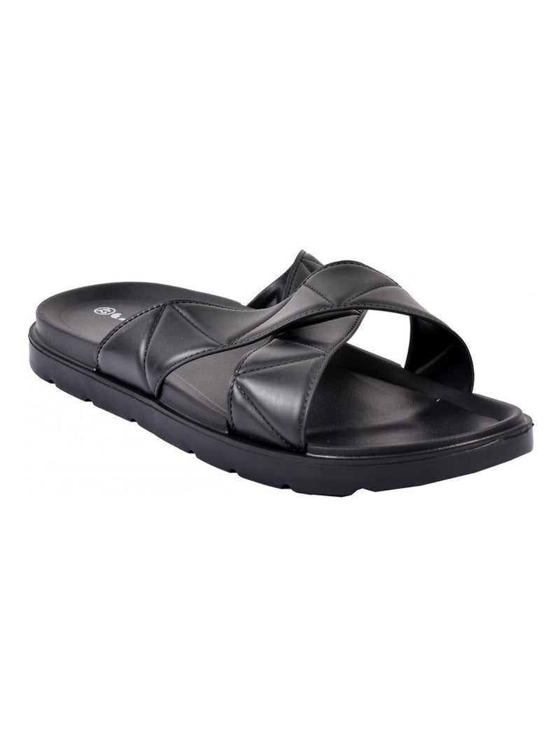 Sandales Mules CROISEE Noir - Kiabi