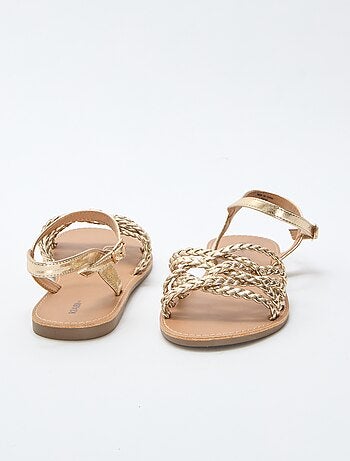 Sandales multi brides tressées