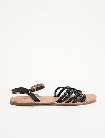 Sandales multi brides tressées
