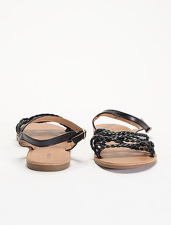 Sandales multi brides tressées