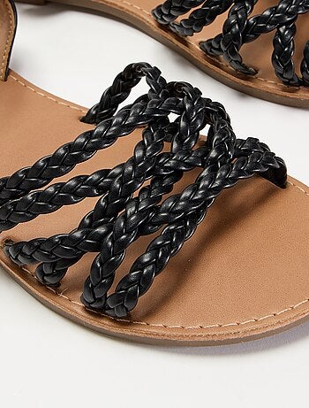 Sandales multi brides tressées