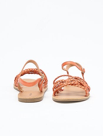 Sandales multi brides tressées
