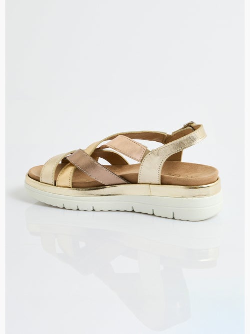 Sandales multibrides compensées grande largeur - Afibel - Kiabi