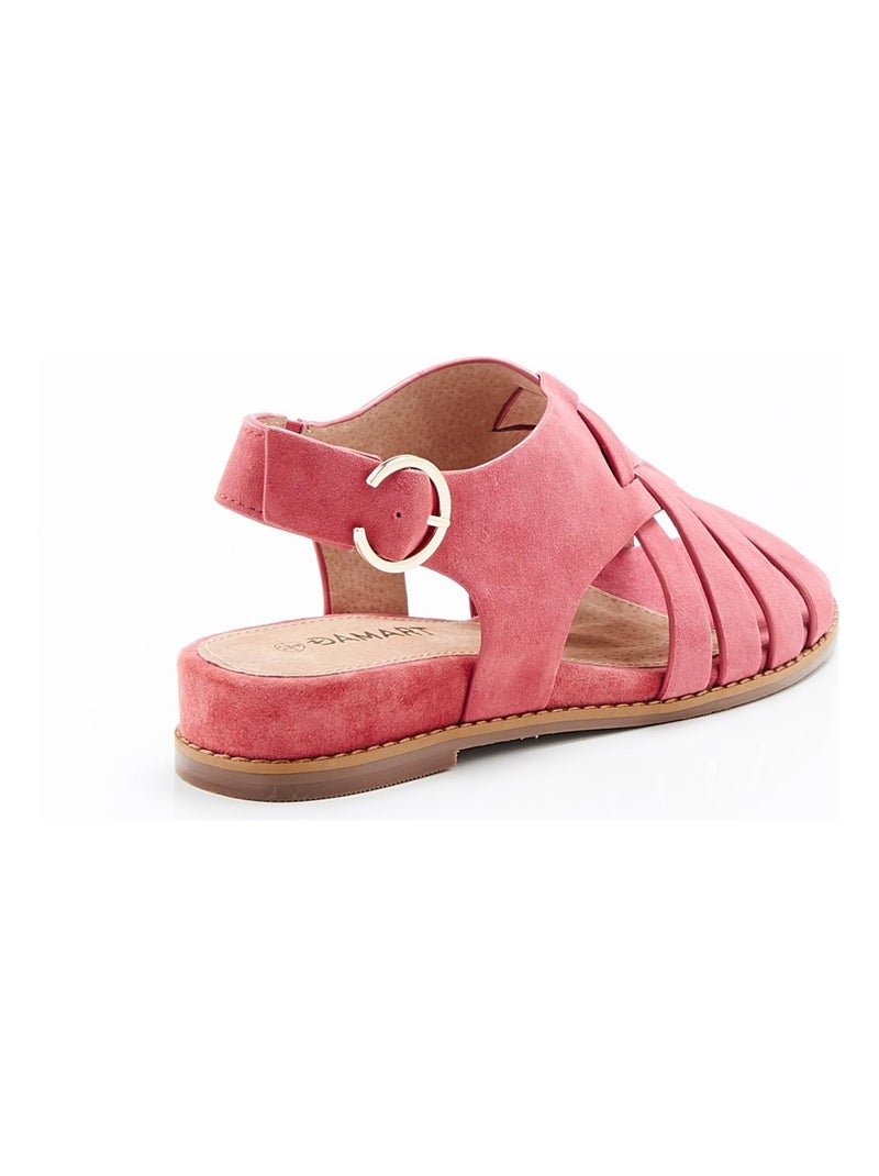 Sandales multibrides croisées - Damart Rose - Kiabi