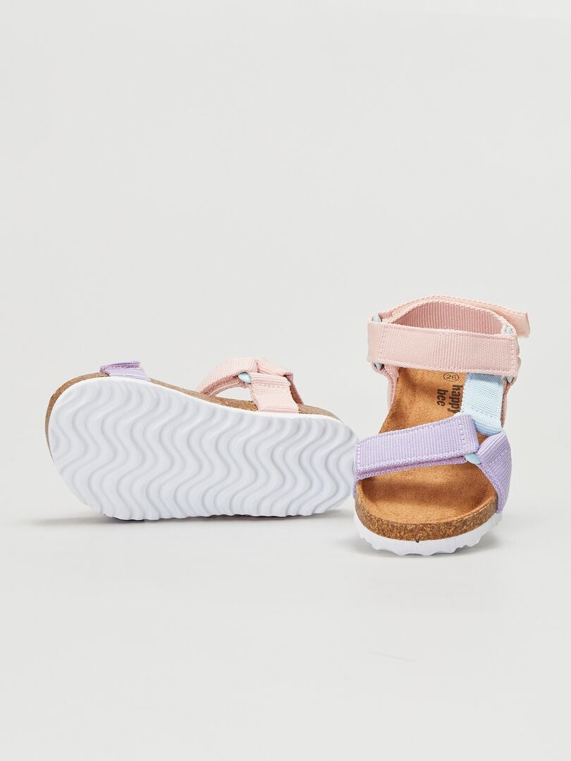 sandale rose fluo