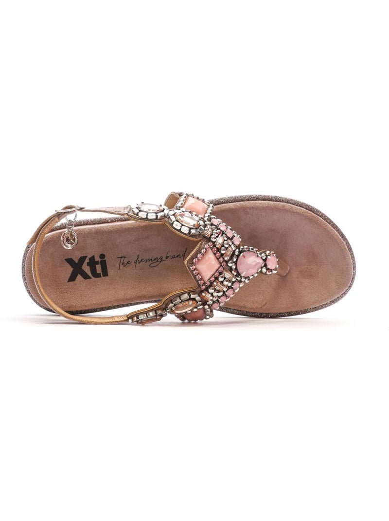 Sandales Nude Femme XTI 144017 Rose - Kiabi