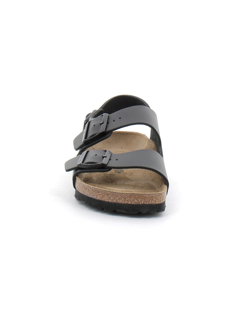 Sandales / Nue Pieds en Cuir et Liege Birkenstock Noir - Kiabi