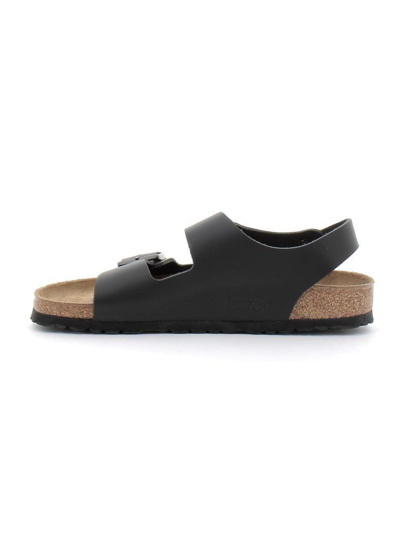 Sandales / Nue Pieds en Cuir et Liege Birkenstock Noir - Kiabi