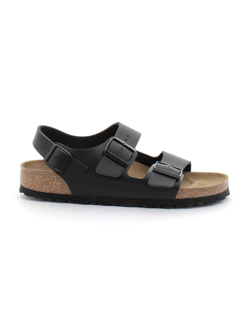Sandales / Nue Pieds en Cuir et Liege Birkenstock Noir - Kiabi