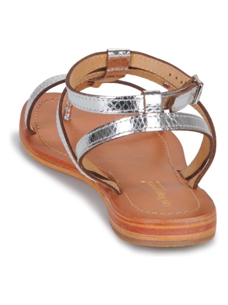 Sandales / Nue Pieds en Cuir les Tropeziennes Argent - Kiabi
