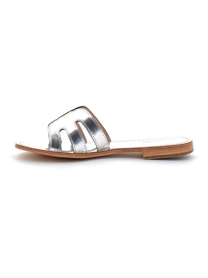 Sandales / Nue Pieds en Cuir les Tropeziennes Argent - Kiabi