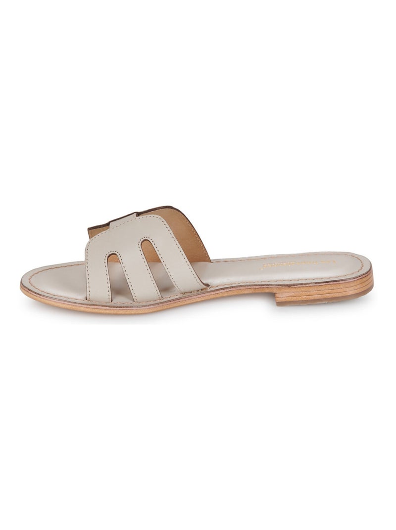 Sandales / Nue Pieds en Cuir les Tropeziennes Beige - Kiabi
