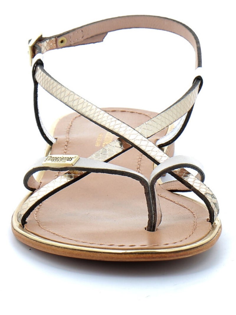 Sandales / Nue Pieds en Cuir les Tropeziennes Beige - Kiabi