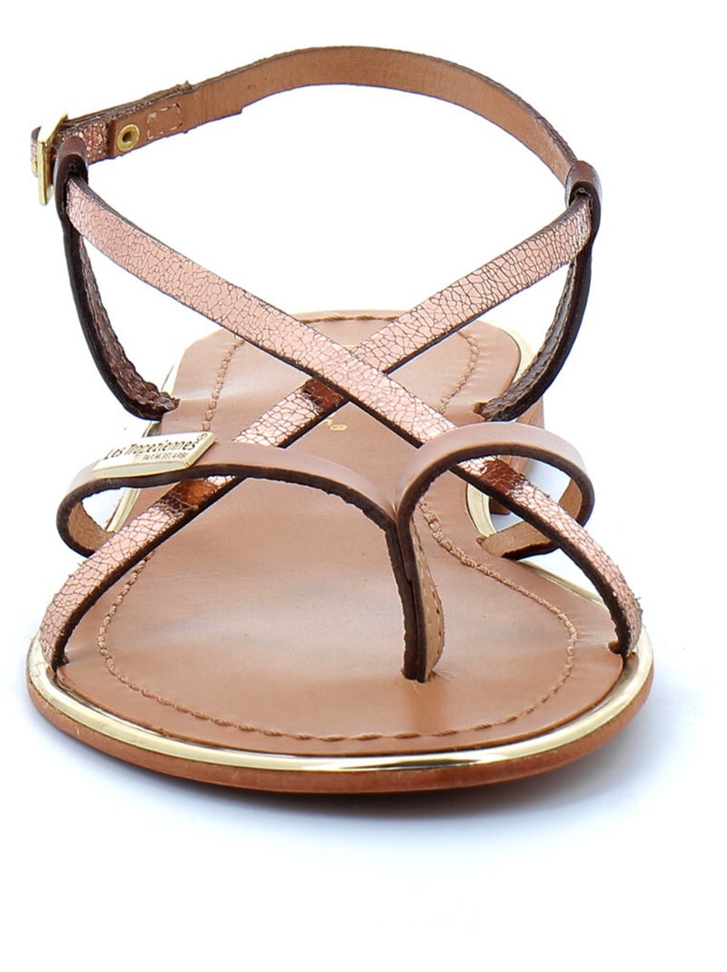Sandales / Nue Pieds en Cuir les Tropeziennes Beige - Kiabi