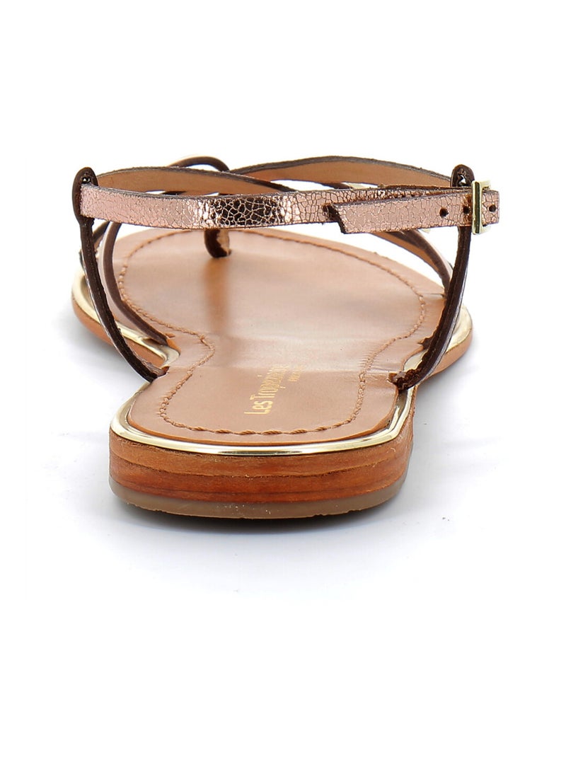 Sandales / Nue Pieds en Cuir les Tropeziennes Beige - Kiabi