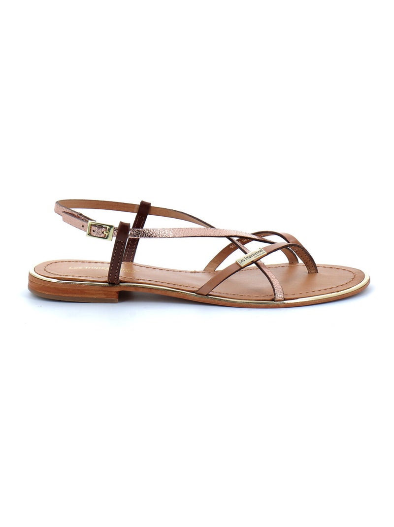 Sandales / Nue Pieds en Cuir les Tropeziennes Beige - Kiabi
