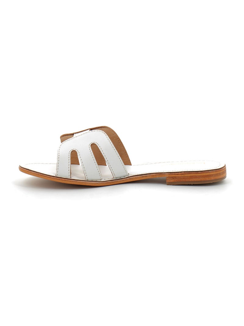 Sandales / Nue Pieds en Cuir les Tropeziennes Blanc - Kiabi