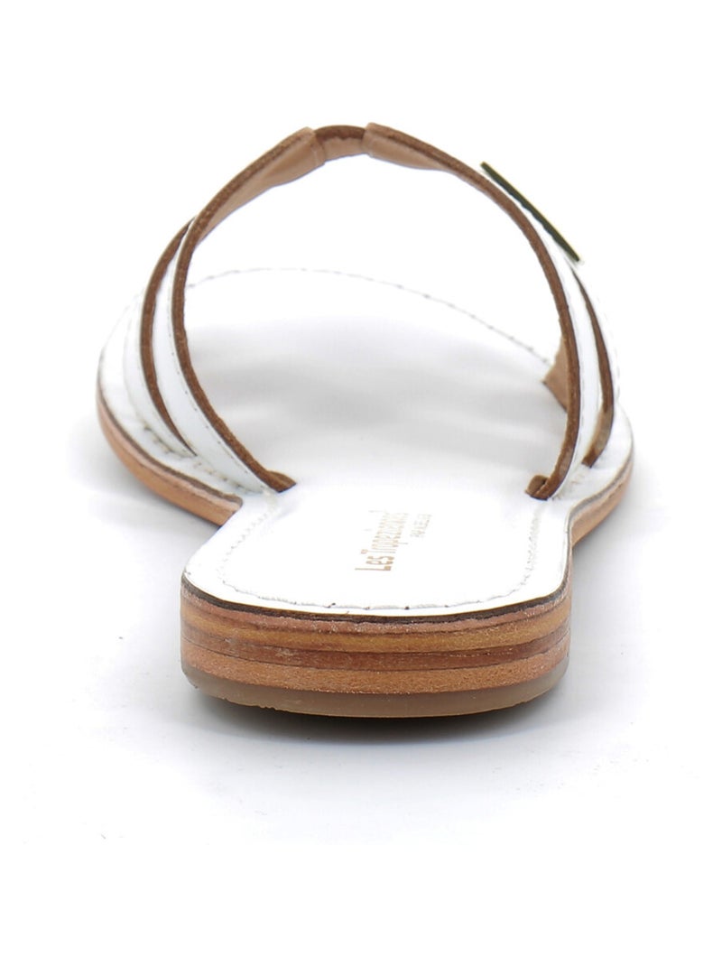 Sandales / Nue Pieds en Cuir les Tropeziennes Blanc - Kiabi