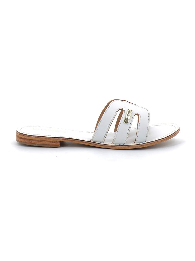 Sandales / Nue Pieds en Cuir les Tropeziennes Blanc - Kiabi
