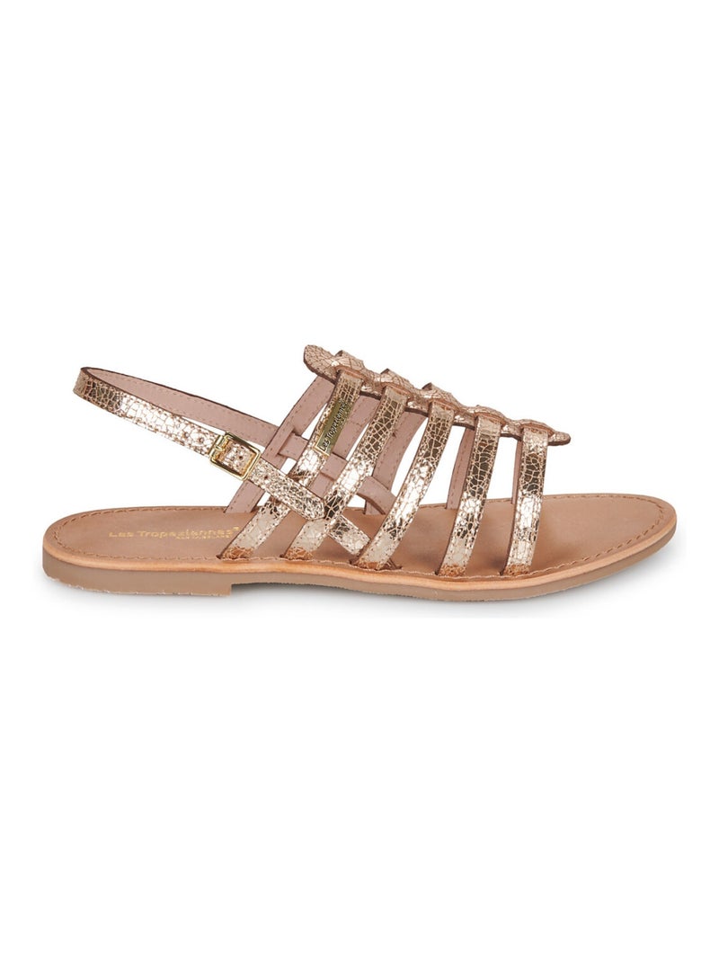 Sandales / Nue Pieds en Cuir les Tropeziennes Doré/or - Kiabi