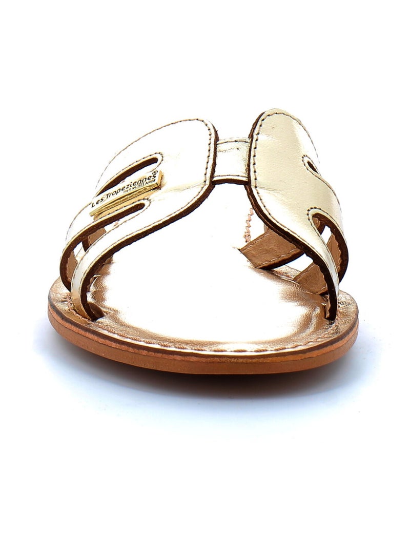Sandales / Nue Pieds en Cuir les Tropeziennes Doré/or - Kiabi