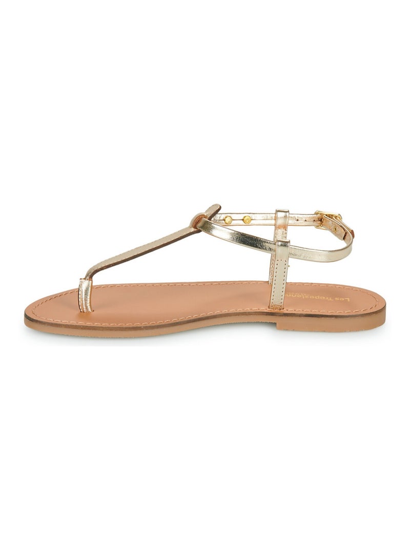 Sandales / Nue Pieds en Cuir les Tropeziennes Doré/or - Kiabi