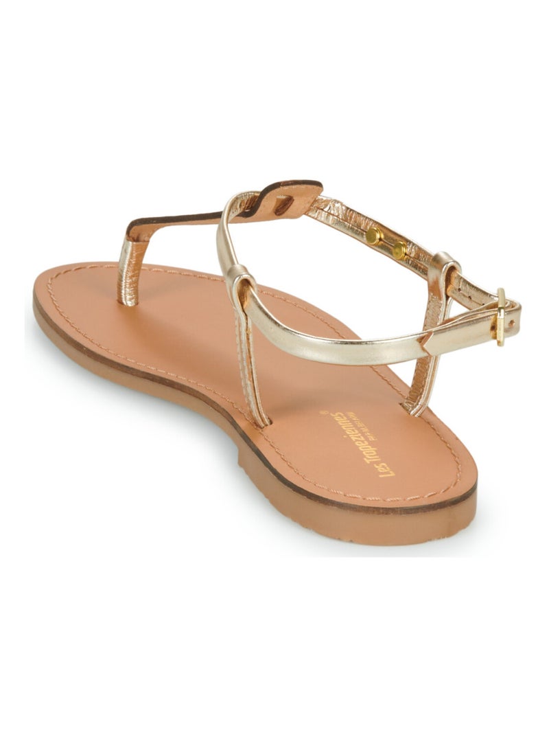 Sandales / Nue Pieds en Cuir les Tropeziennes Doré/or - Kiabi