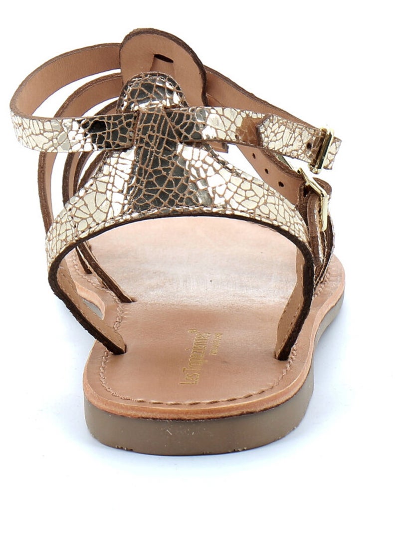 Sandales / Nue Pieds en Cuir les Tropeziennes Doré/or - Kiabi