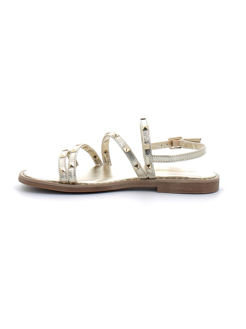 Sandales / Nue Pieds en Cuir les Tropeziennes Doré/or - Kiabi