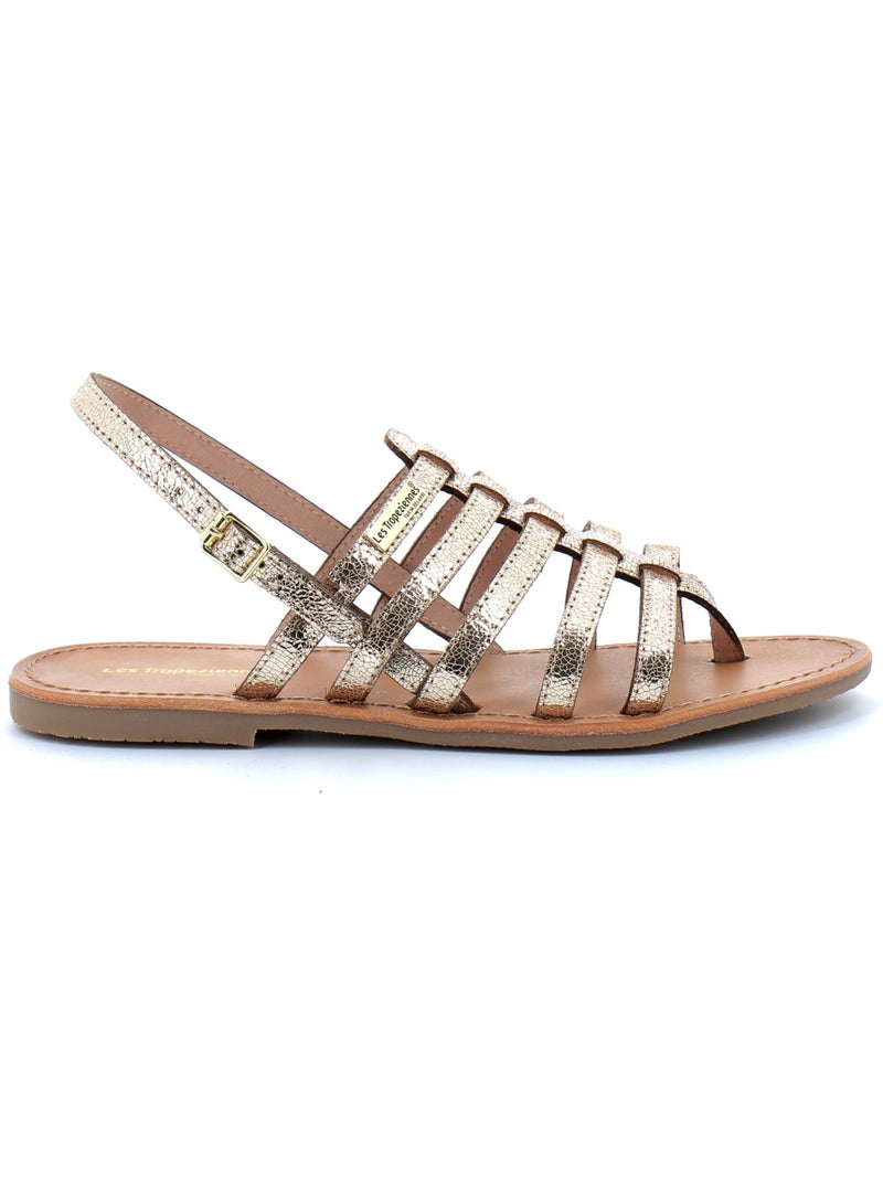 Sandales / Nue Pieds en Cuir les Tropeziennes Doré/or - Kiabi