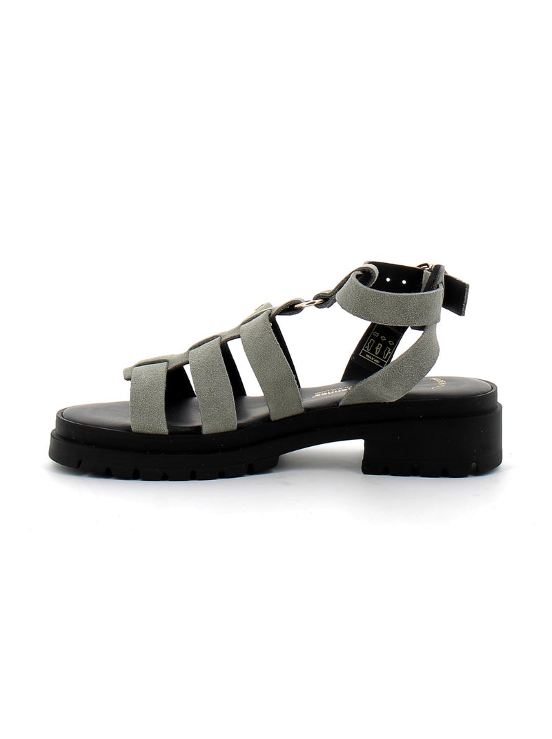 Sandales / Nue Pieds en Cuir les Tropeziennes Gris - Kiabi