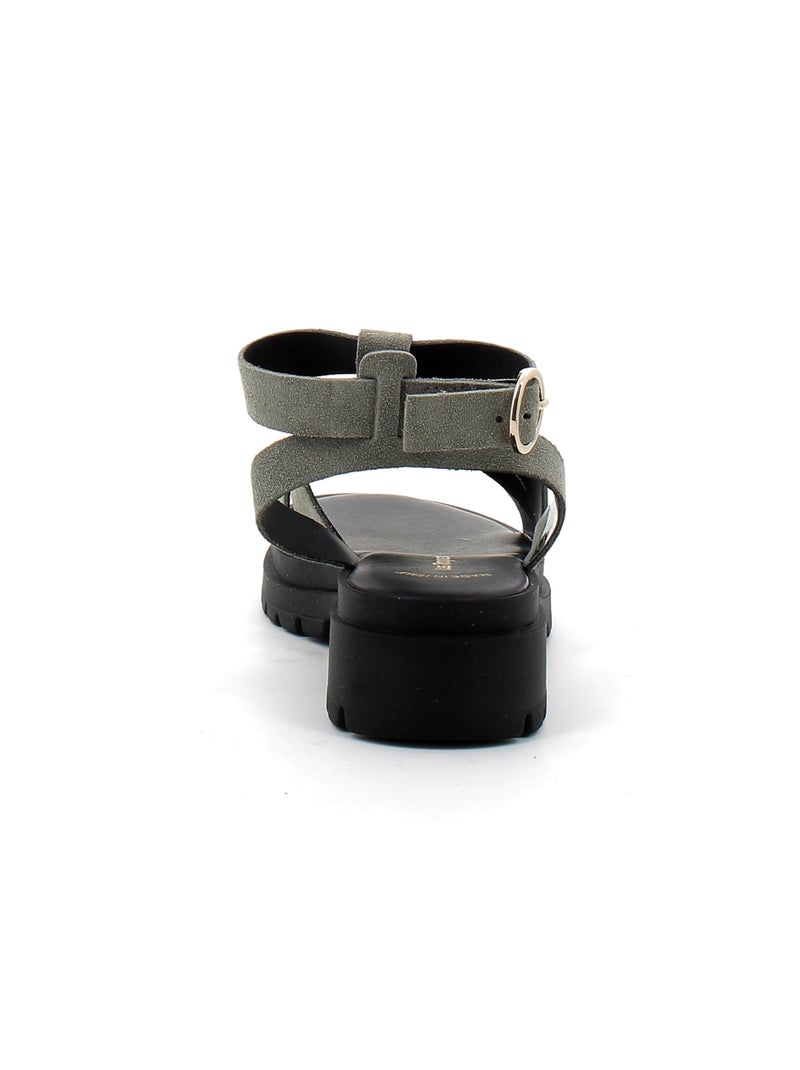 Sandales / Nue Pieds en Cuir les Tropeziennes Gris - Kiabi