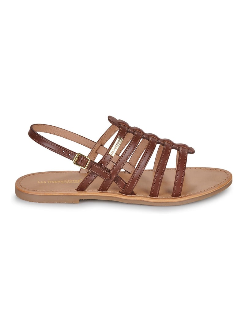 Sandales / Nue Pieds en Cuir les Tropeziennes Marron - Kiabi