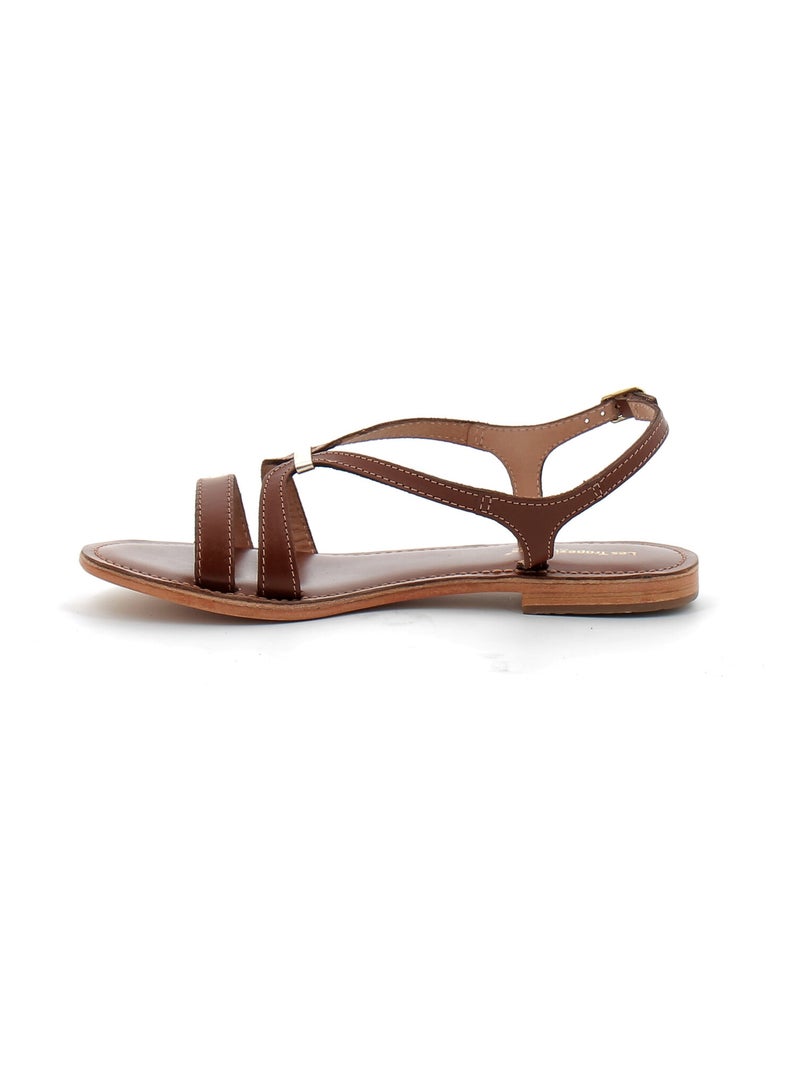 Sandales / Nue Pieds en Cuir les Tropeziennes Marron - Kiabi