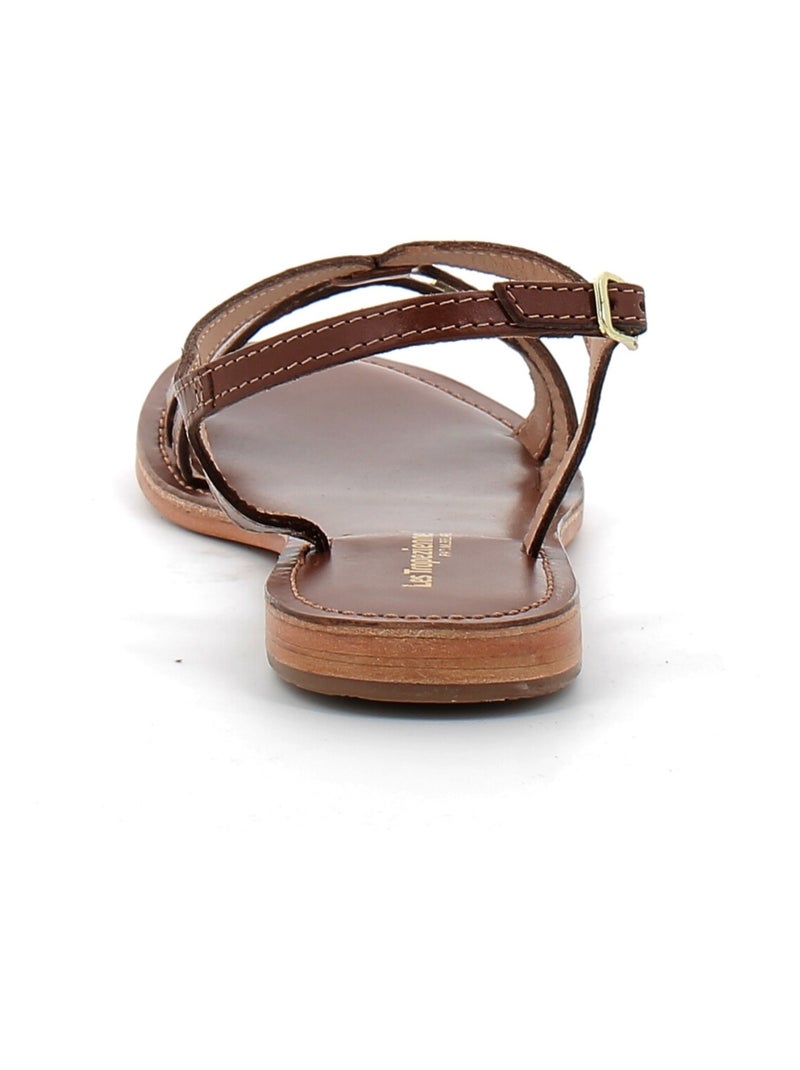 Sandales / Nue Pieds en Cuir les Tropeziennes Marron - Kiabi