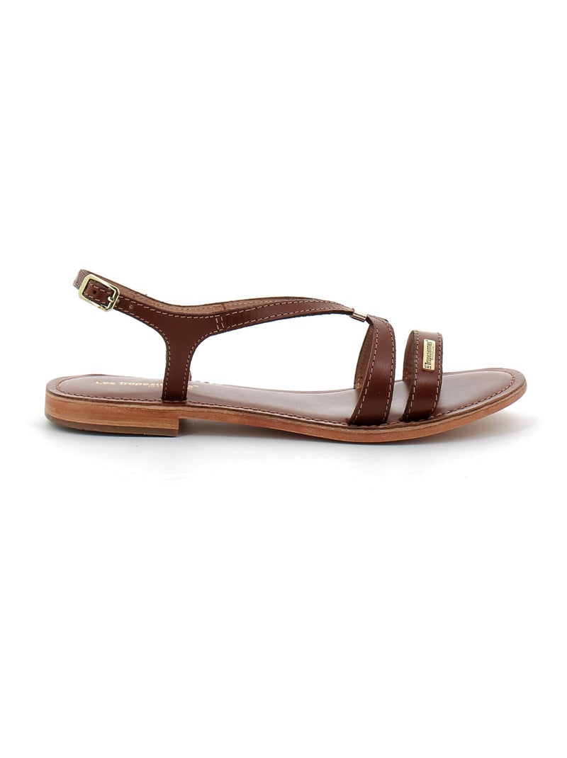 Sandales / Nue Pieds en Cuir les Tropeziennes Marron - Kiabi